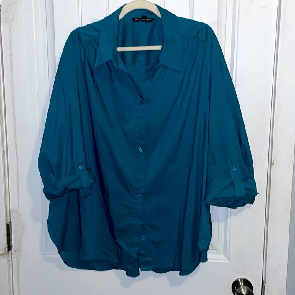 Blue button down shirt